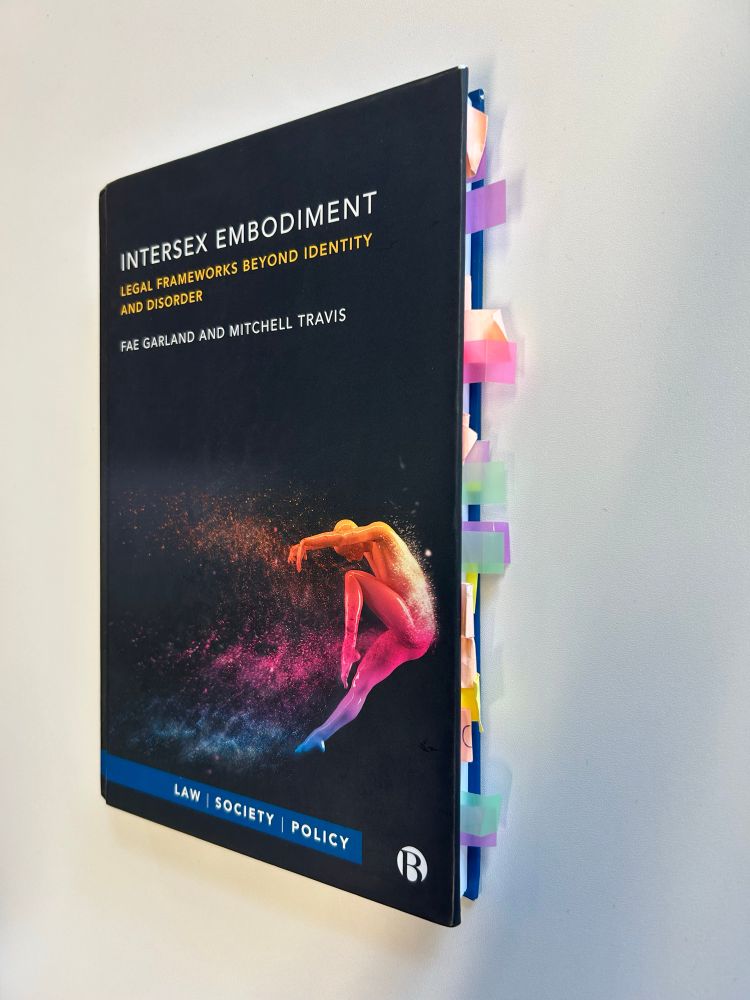 Our book covered in post it notes 