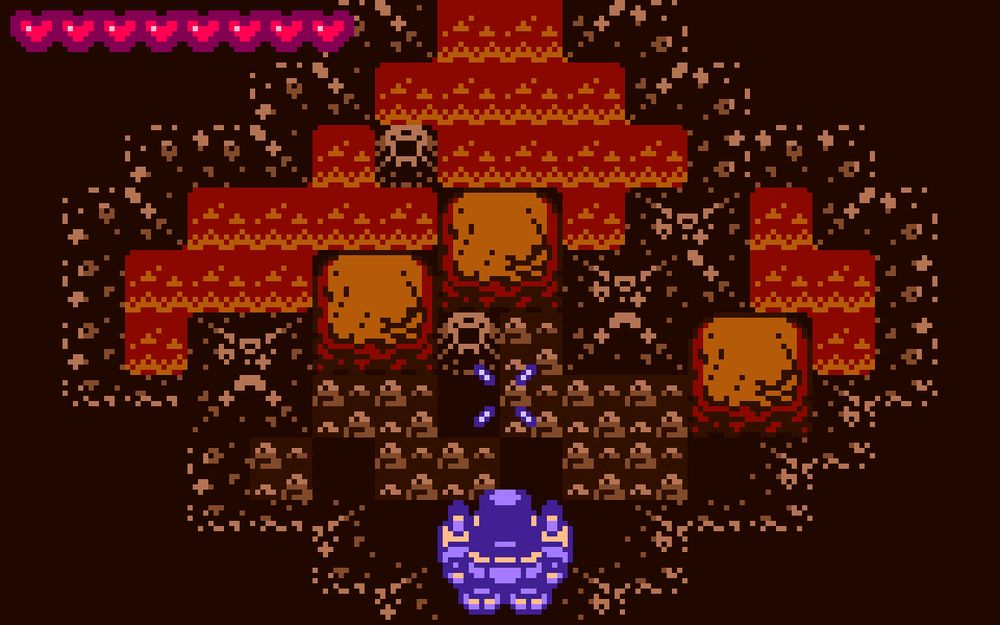 Color screenshot of the pixel-art game