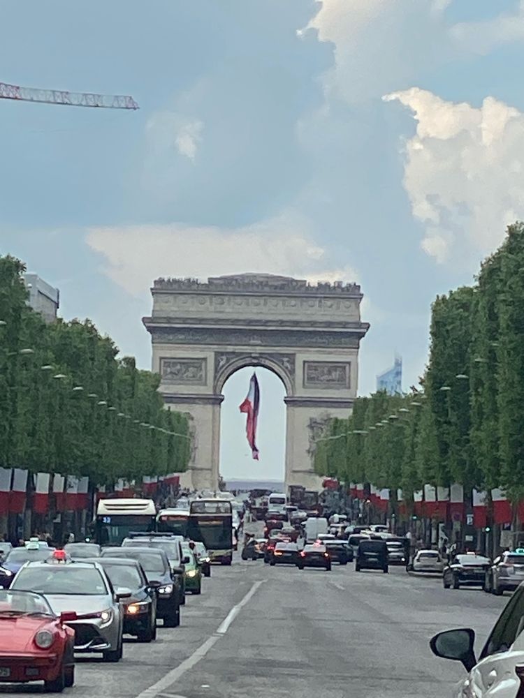 L’Arc de Triomphe depuis les Champs Élysées