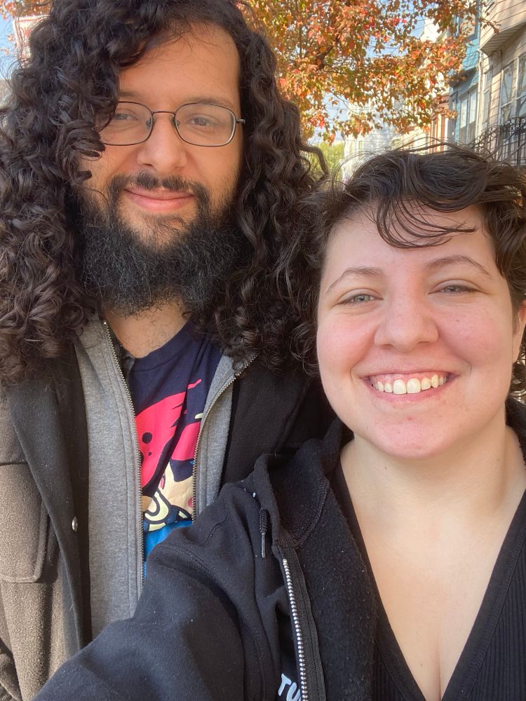 a selfie of my partner emmy and i