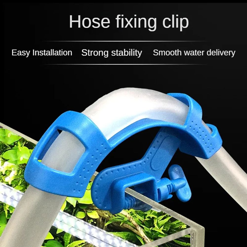 AISITIN Fish Tank Water Pipe Holder Bucket Water Pipe Holder Aquarium Water Change Water Pipe Fixing Clip Hanging Extendable