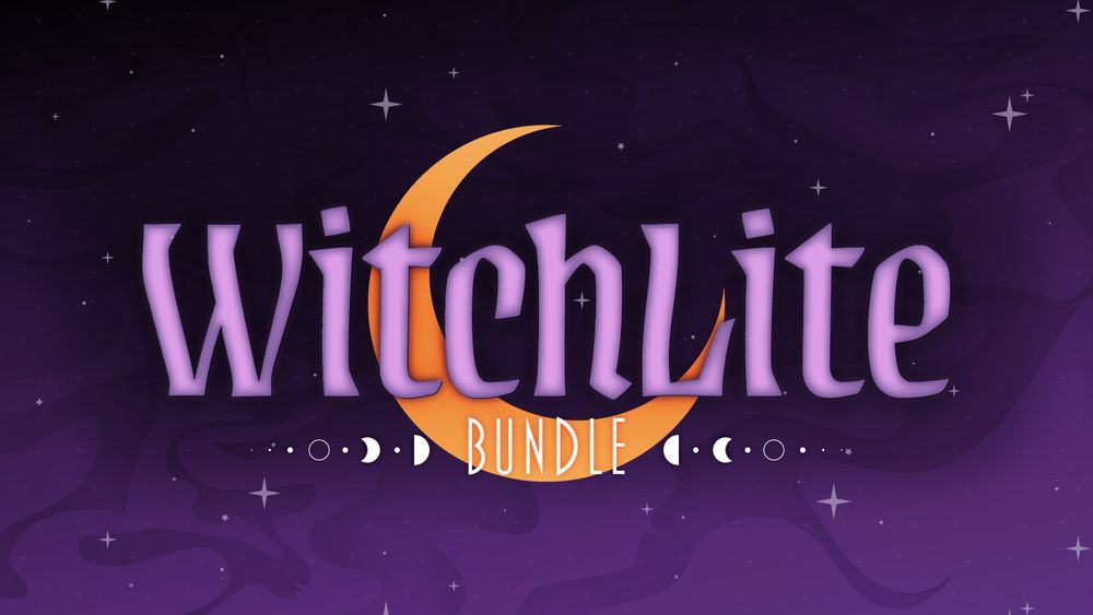 Promotional art for the Whitethorn WitchLite bundle on Steam!