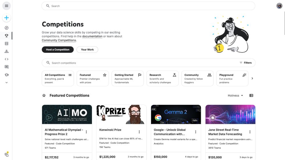 Today, we're diving into Kaggle Competitions! It’s where the community comes to learn, collaborate, and innovate together.