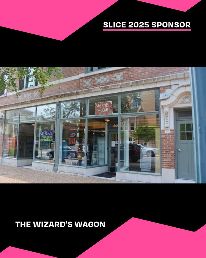 Wizard's Wagon storefront facade on the Delmar Loop.