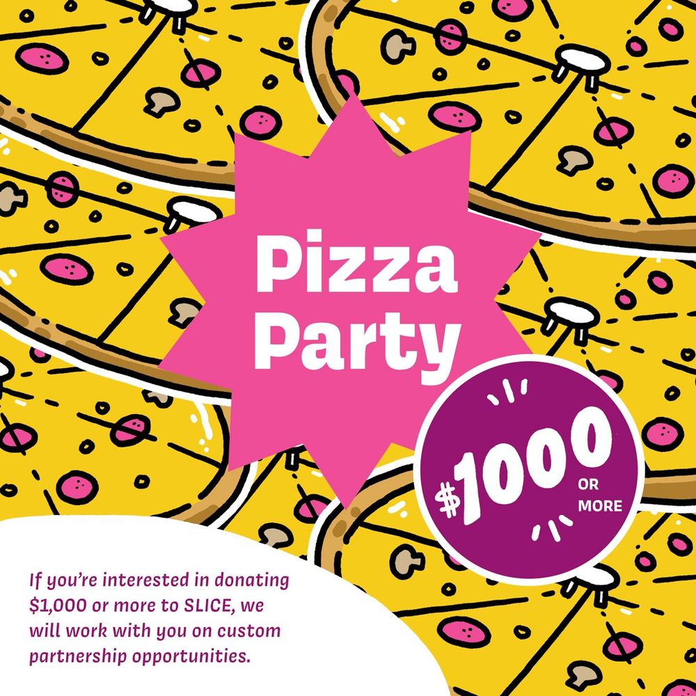 Tier 4 - Pizza Party - $1,000+. Pizzas all the way down!