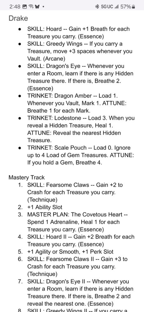 The Drake job, which also showcases the Mastery track