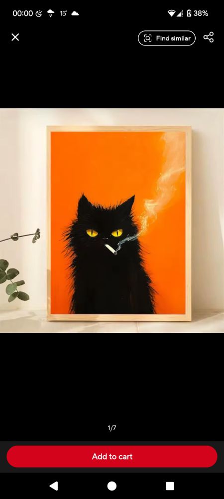 A picture of a smoking cat