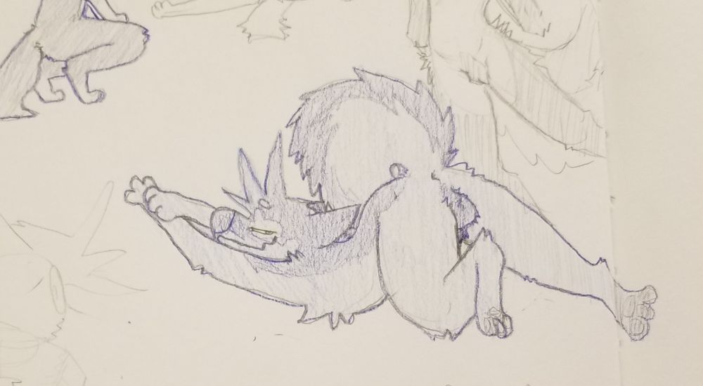 Stompdog showin' butt. 
Patreon.com/aquest for more

#nsfw #furryart