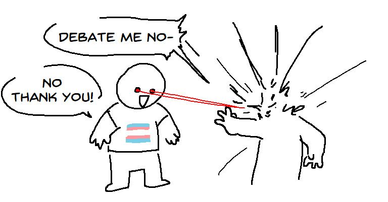 The accosting person says 