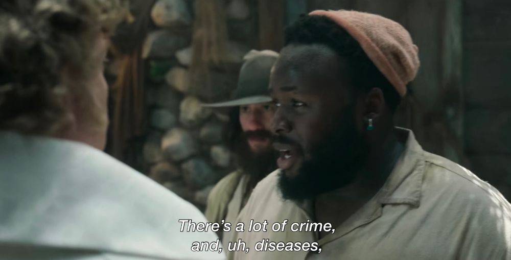 Oluwande Boodhari: There's a lot of crime, and uh, diseases, 

(OFMD S1)