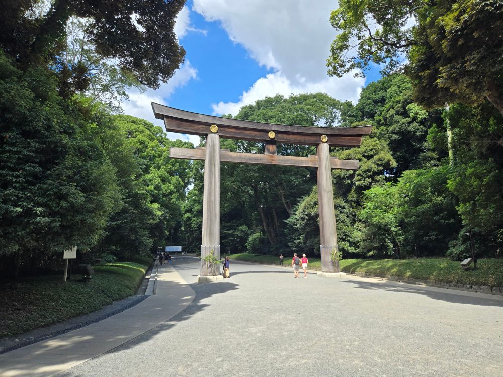 Another Torii gate further along the walk into the Shrine.