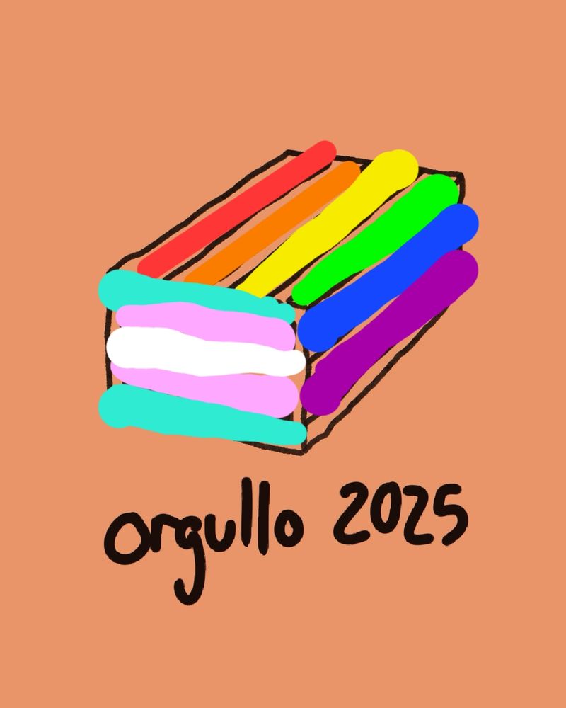 Estupendo ladrillo pintado con alegría y sin pérdida de contundencia para celebrar con rotunda determinación el orgullo 2025.