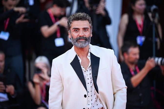 Oscar Isaac just looking hot as shit at the Venice premiere of FRANKENSTEIN