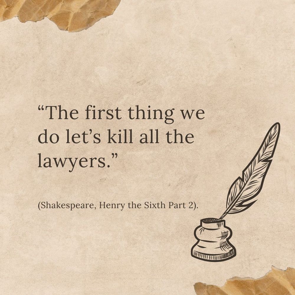 Words on a buff coloured page with an inkwell and quill to the right of the text