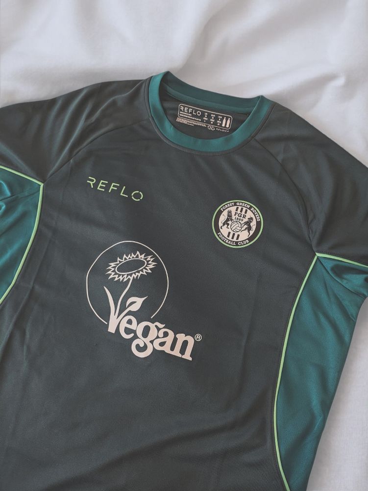 Forest Green Rovers awesome vegan top.