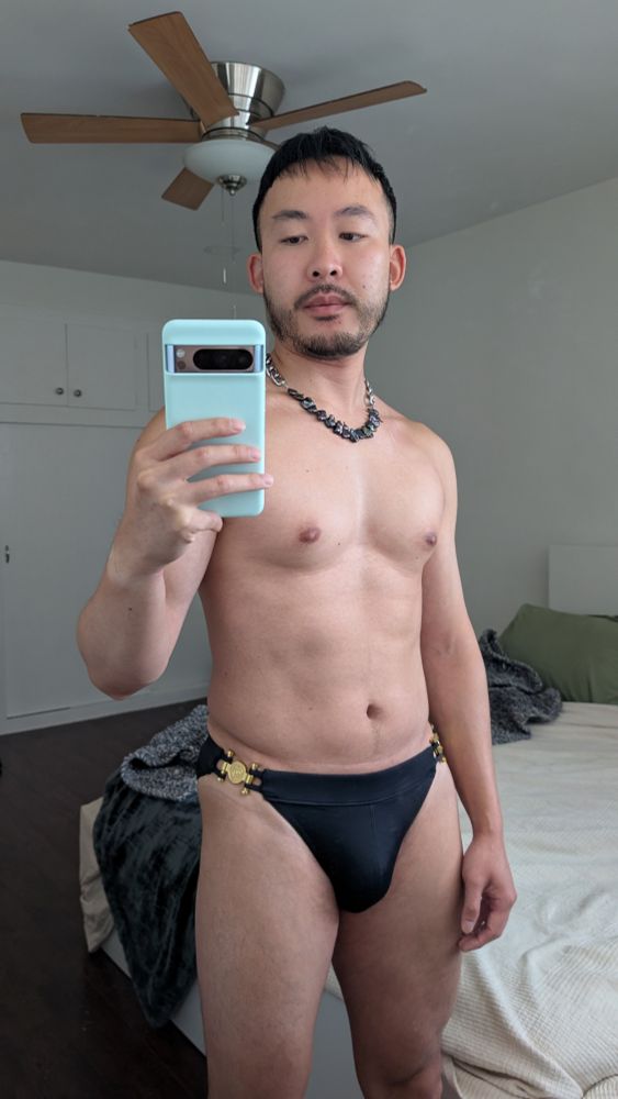 Man in a swimsuit