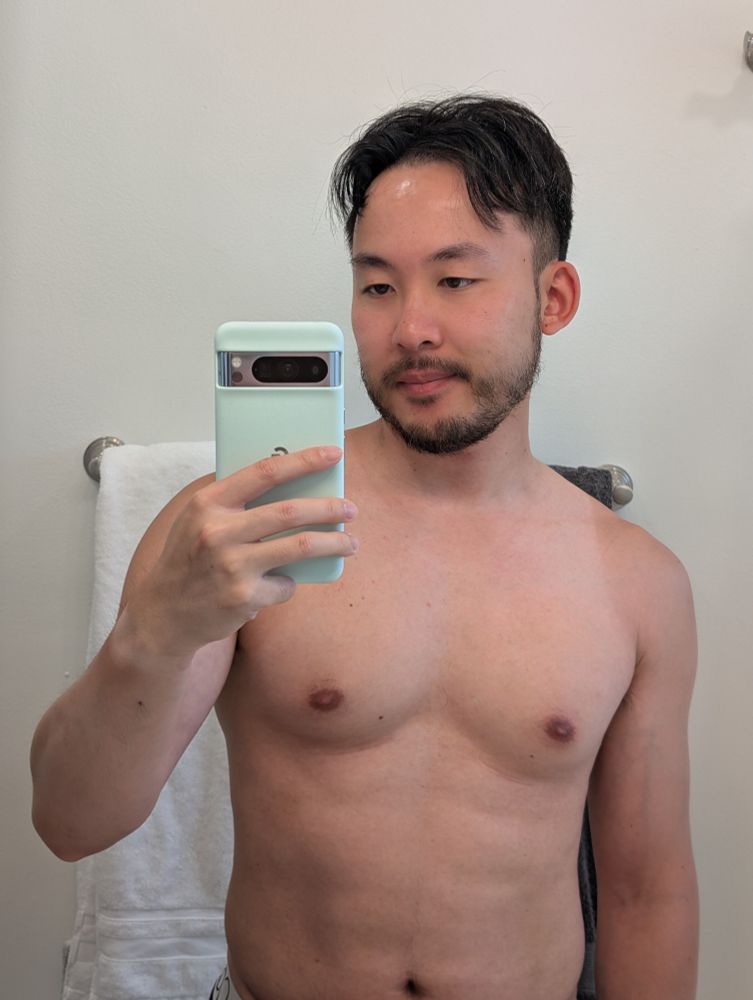 Shirtless man