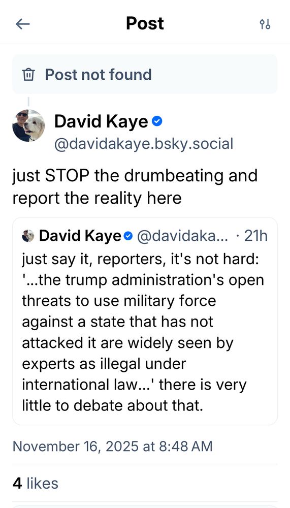 i responded to an AP story by urging them to focus on the illegality of it all. but now the post is gone. 