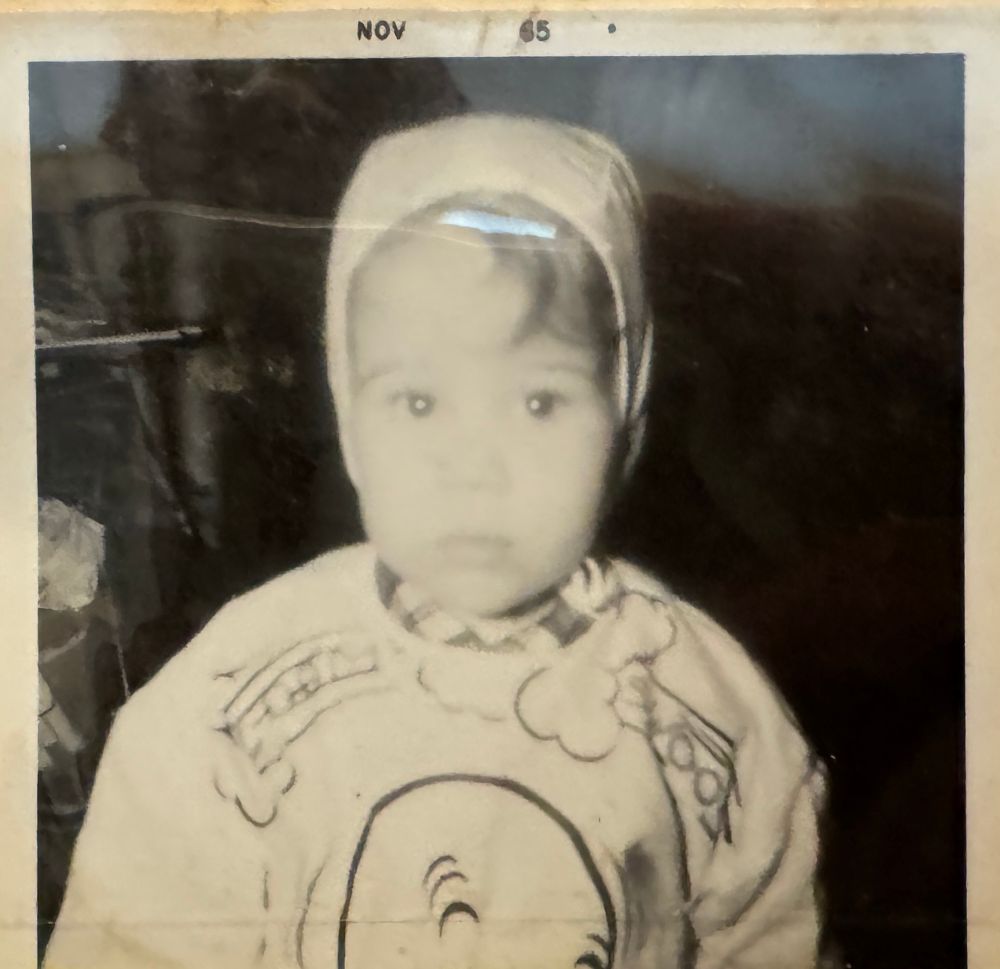 2 year old DHam wondering why I'm wearing this in a picture 