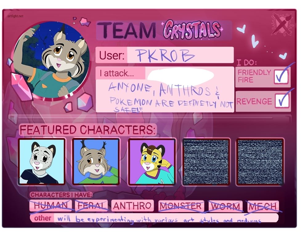 Artfight username: PKRob