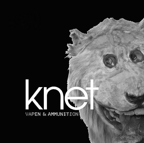 Kent - Vapen & ammunition albumomslag. Men det står knet istället och en tigern är utbytt mot ett dåligt uppstoppat lejon som ser bra dum ut