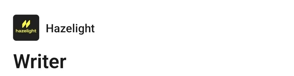 A LinkedIn ad for a writer at Hazelight. 