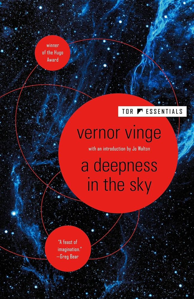 The book cover for a deepness in the sky