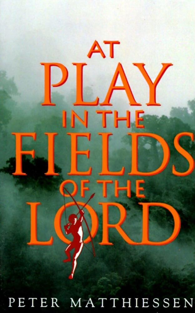 The cover of the book at play in the fields of the Lord
