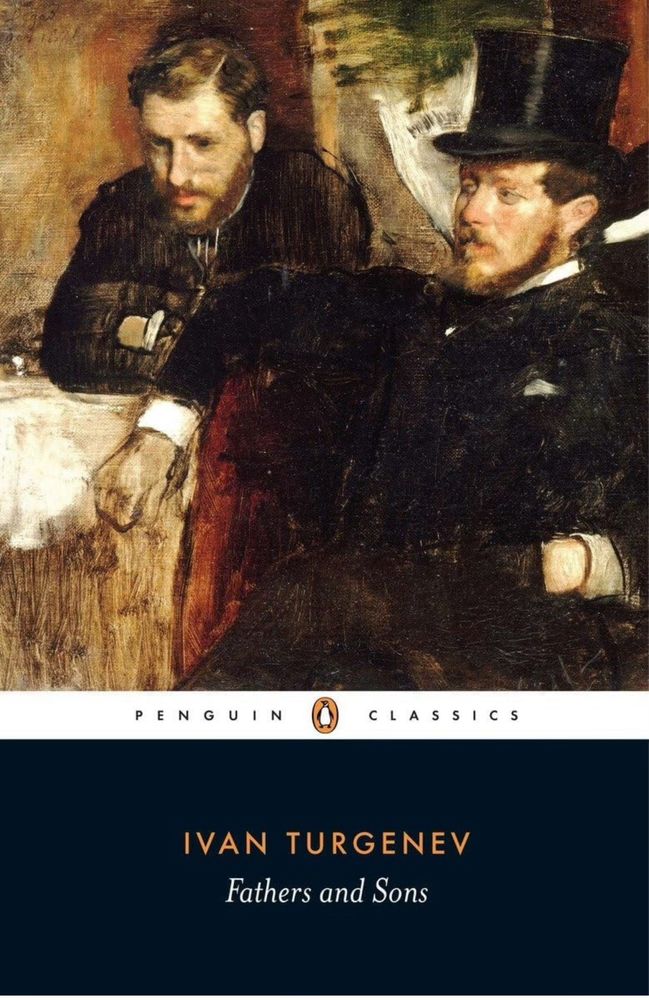 The book cover for fathers and sons