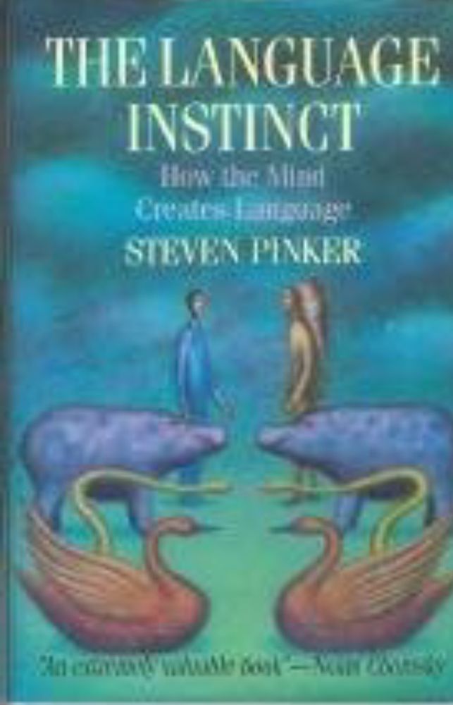 The book cover of the language instinct