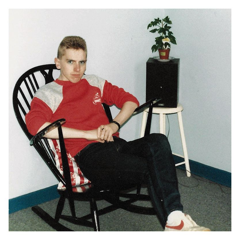 Your author relaxing at home  in Sheffield, autumn 1984. Yes, that is a 'Starlight Express' sweatshirt. It was free, honest.