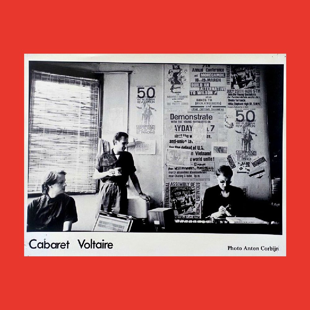 Richard, Mal and Chris of Cabaret Voltaire. Photo taken by Anton Corbijn at Western Works studio, 1981.