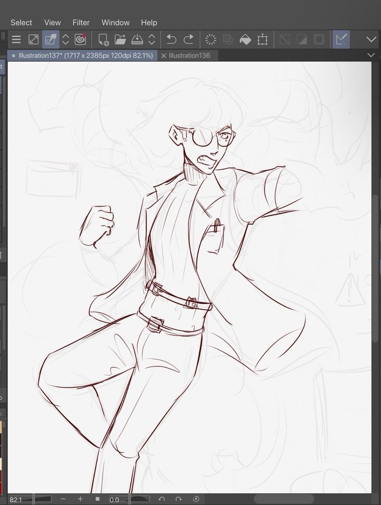 My brother's OC, Ara, in a powerful pose.