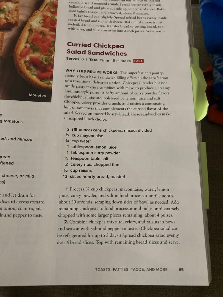 Recipe for curried chickpea salad