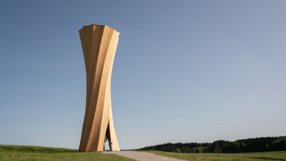 Der Wangen Turm: Dieses bionische Wahrzeichen ist eine Innovation im Holzbau