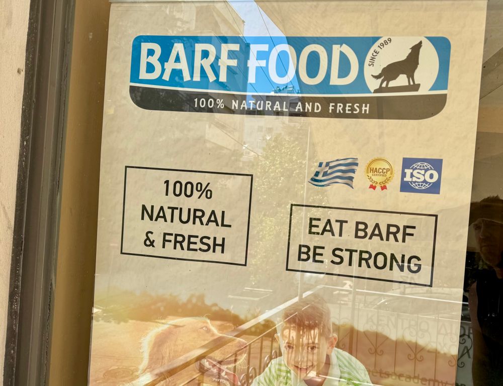 The strapline is eat barf be strong 