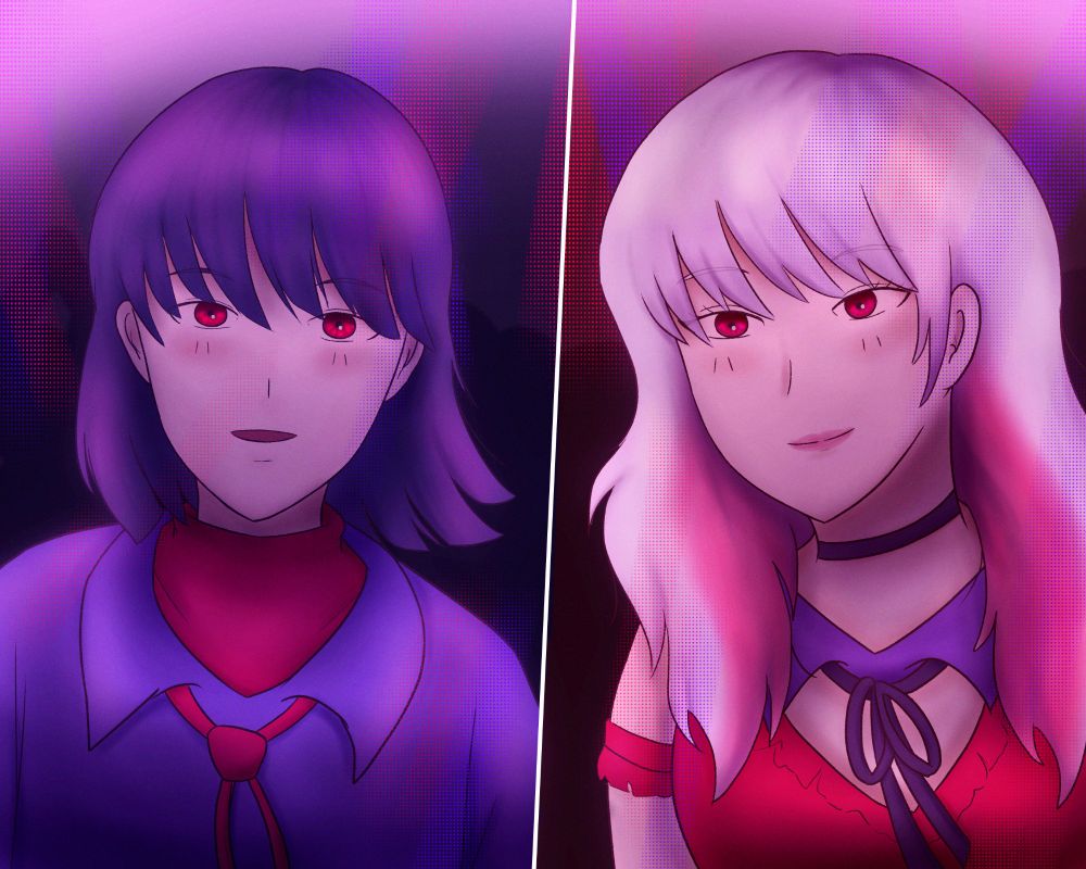 Personagens do clipe musical Mirror, cantora Ado