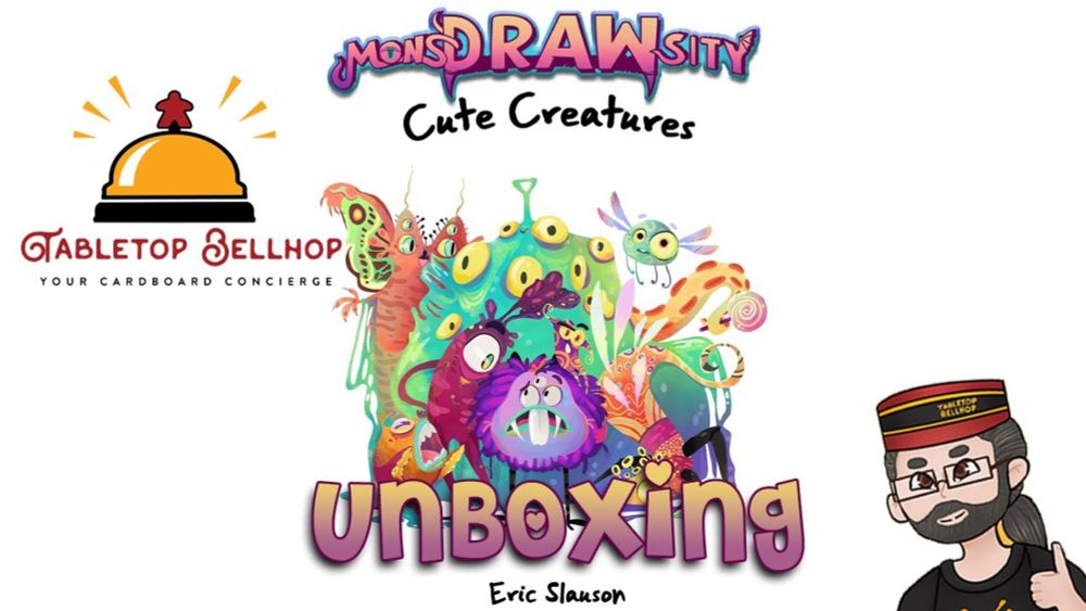 MonsDRAWsity Cute Creatures Unboxing, A look at what you get in the first expansion for MonsDRAWsity