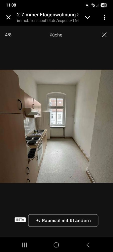 sehr oldschool küchenschlauch mit gummiboden