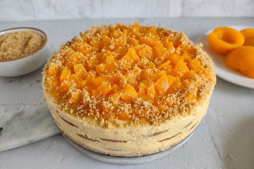 Carlota de durazno, el pastel frío más fácil y con mejor textura 