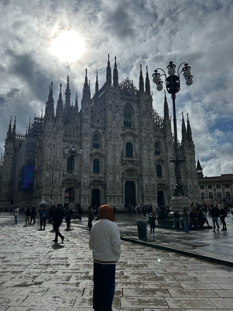 Me at the Duomo Cathedral in Milan