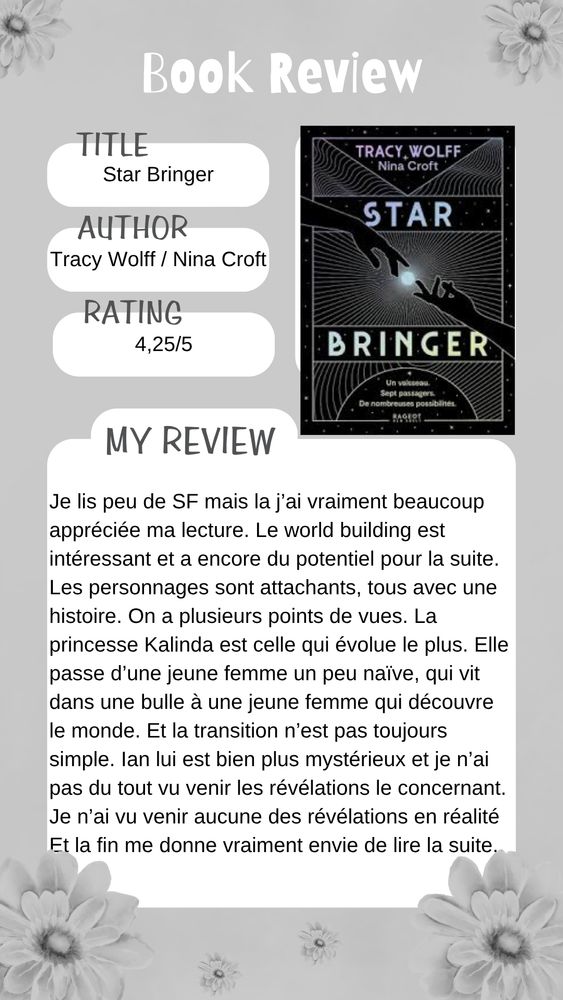 Mon avis sur Star Bringer de Tracy Wolff et Nina Croft