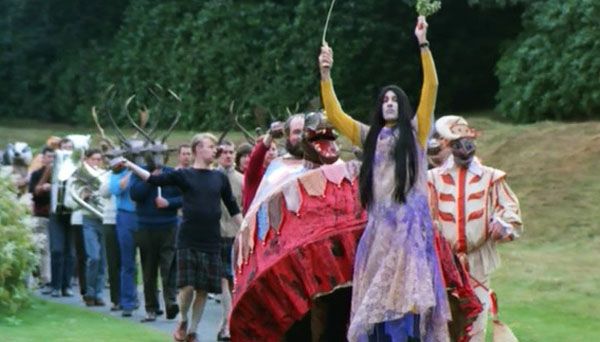 The parade from the end of The Wicker Man (1973).