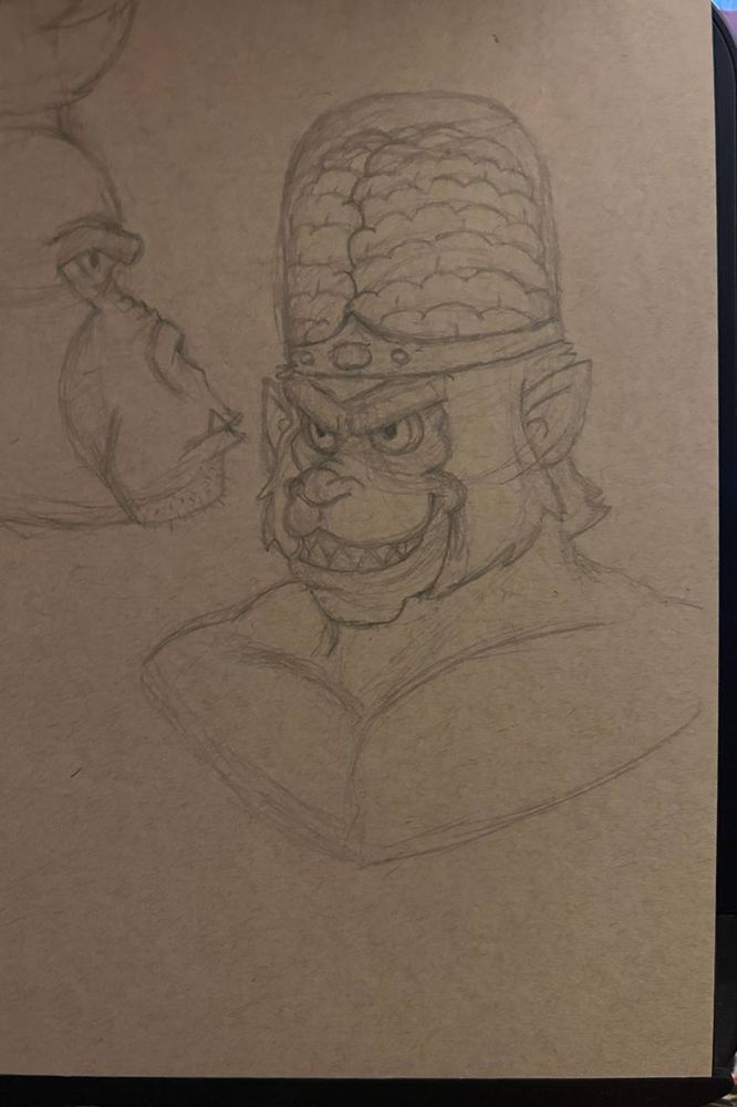 Close-up shot of the Mojo Jojo headshot that I’m very proud of.