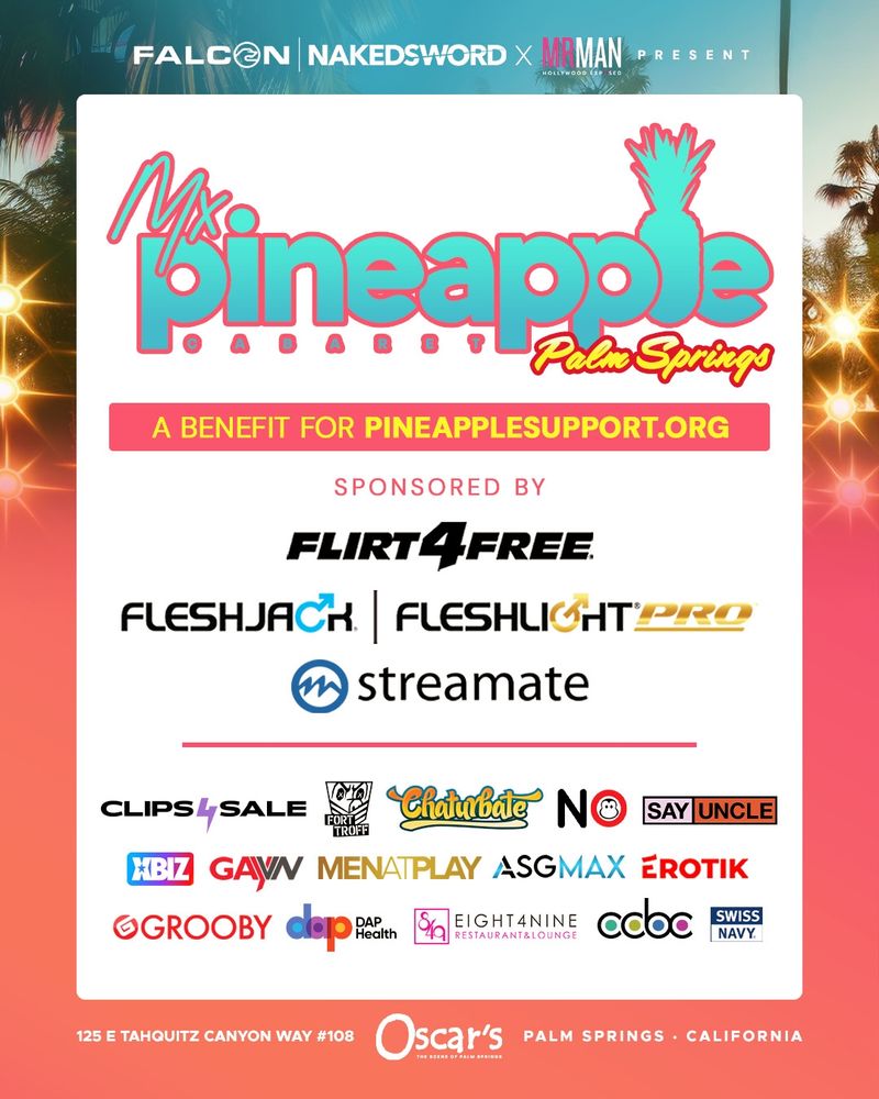 This event supports pineapplesupport.org.

 Pineapple Support provides 24/7, trained listener support, professional therapy & counseling services and educational resources to all online adult industry professionals.