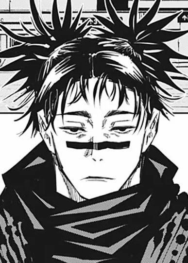A picture of Choso from Jujutsu Kaisen, with him looking bored.