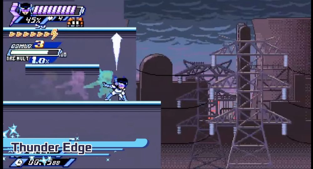 A screenshot of Thunder Edge being shown in the SAGExpo 2025 showcase.