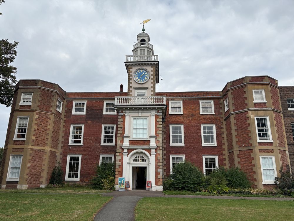 Bruce Castle Museum and Archive, an imposing brick building with a grand central clock tower