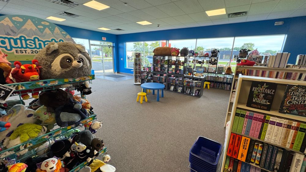 One of the things I love the most about their shop is it’s designed for all ages. There is an area just for the littles with age appropriate geeky reading materials, tables and chairs. 