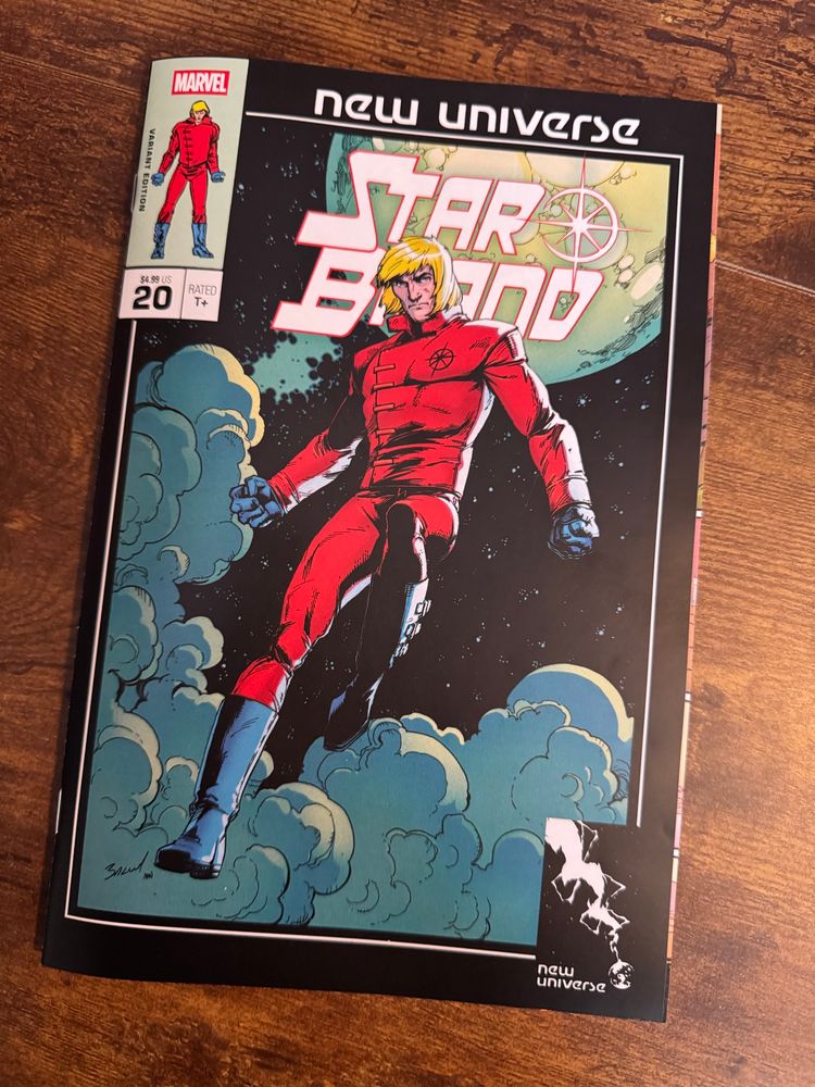 Battleworld #1 Star Brand variant. It’s great seeing the New Universe getting some love. 